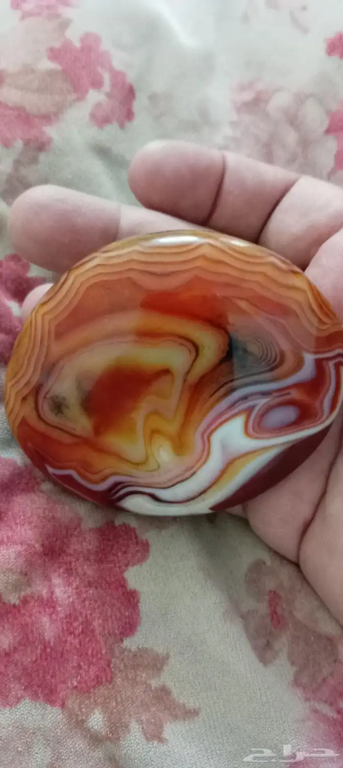 عقيق طبيعي لوحه فنيه واسم محمد 3