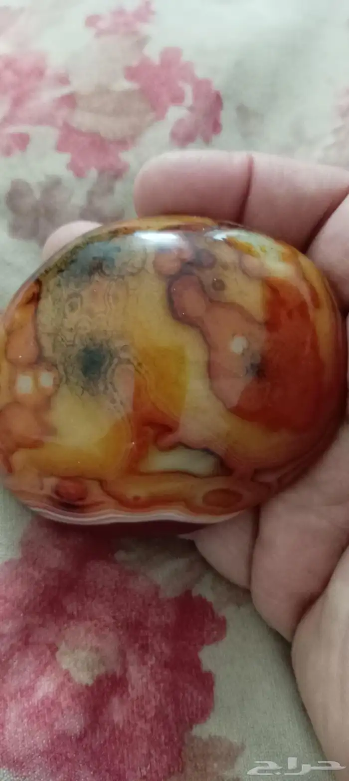 عقيق طبيعي لوحه فنيه واسم محمد 5