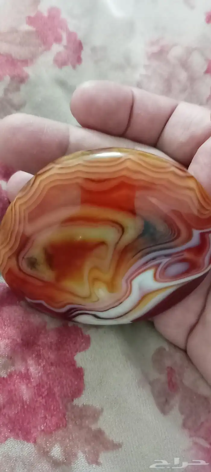 عقيق طبيعي لوحه فنيه واسم محمد 1