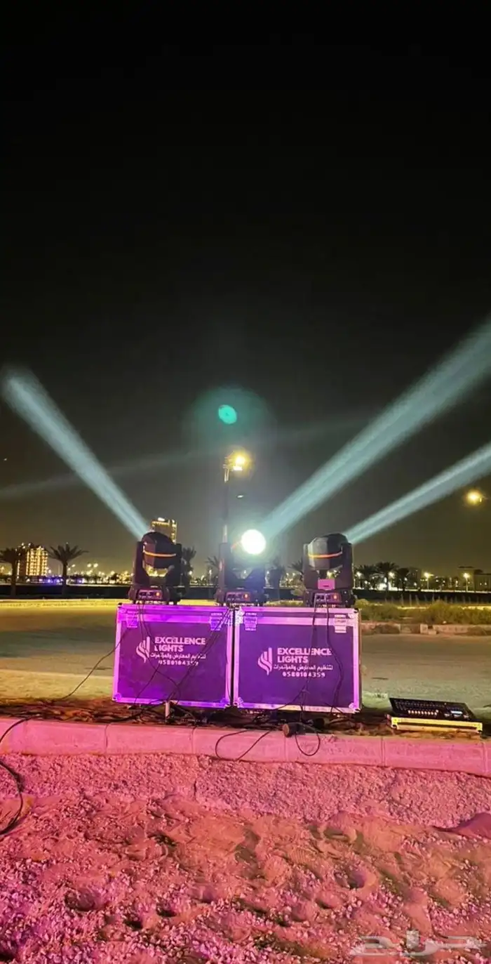 تاجير كشافات اضاءات ملونه قوس بالونات نفيخات افتتاحات حفلات 2