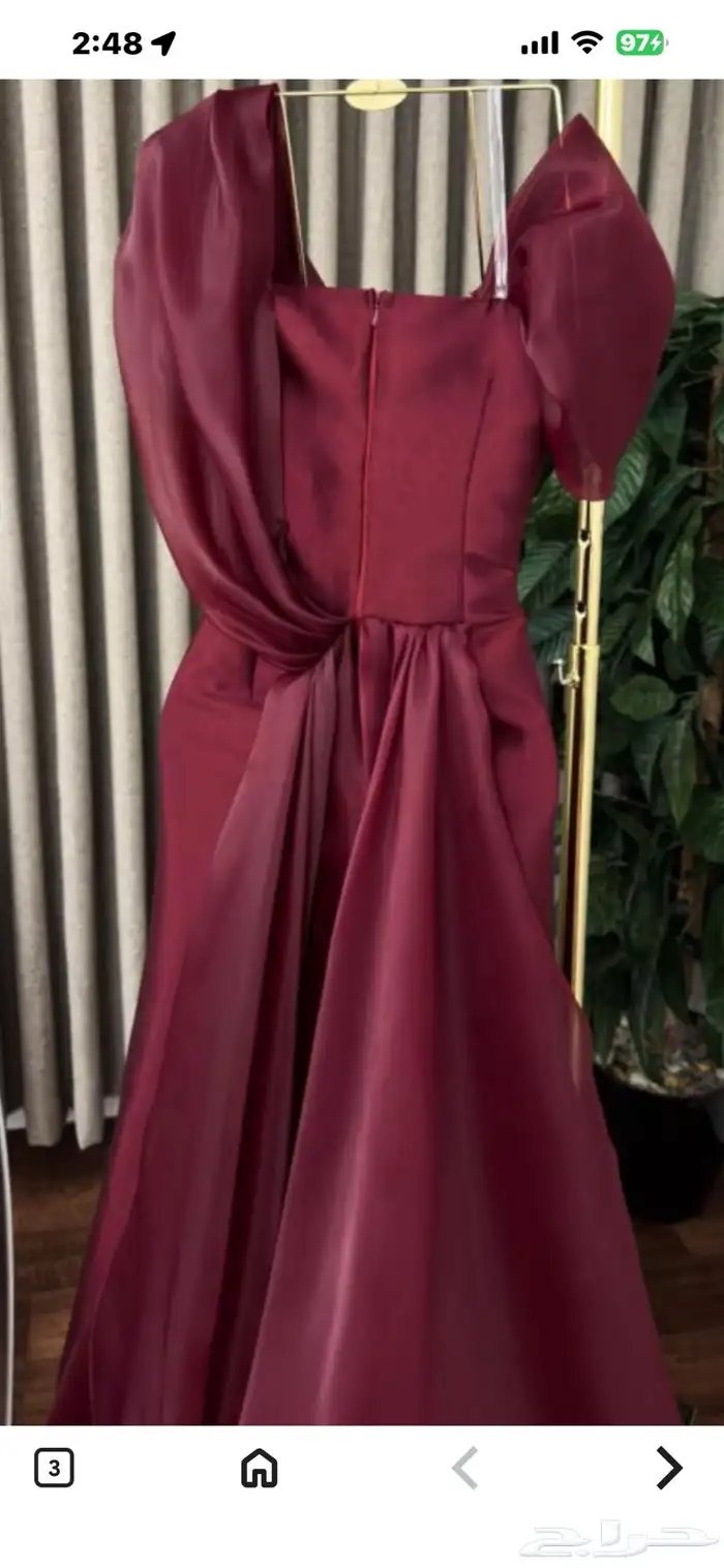 فساتين سهره شبه جديد لبسه وحده ثلاث ساعات فقط 1