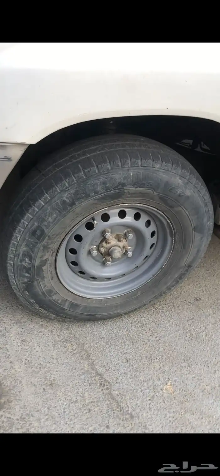 5 جنوط شنبر وكالة مقاس 16 مع كفرات ربع عمر 0