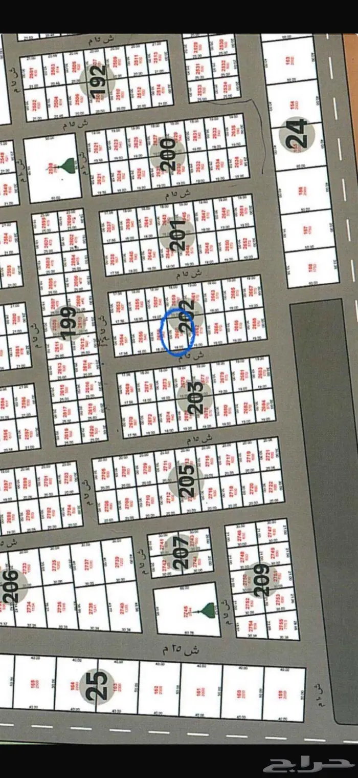 مطلوب ارض في مخطط الموسي 250 المحمديه 0