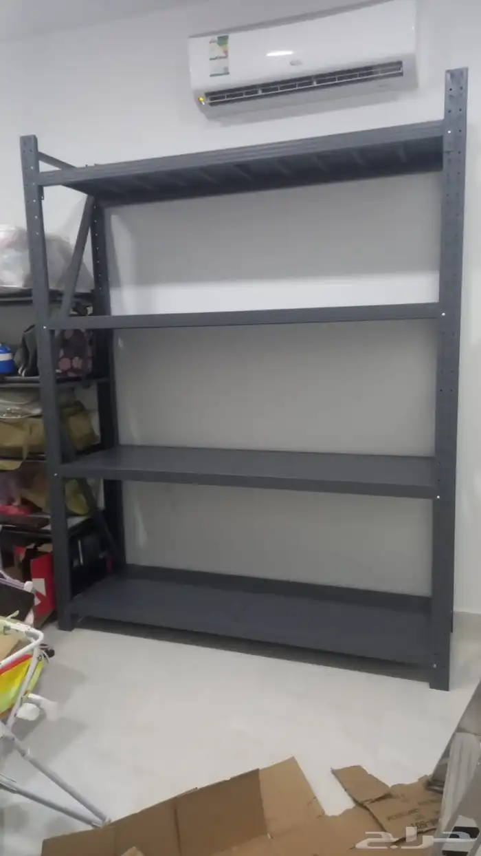 رفوف تخزين ارتفاع 2.5متر (بزة) أرفف متينة 350 ريال تحمل 300 0
