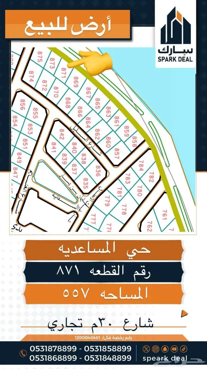 اراضي للبيع بجميع احياء عرعر الحدود الشمالية 12