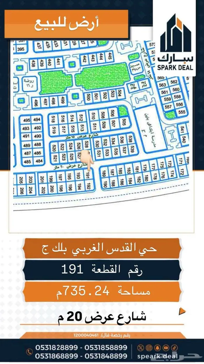 اراضي للبيع بجميع احياء عرعر الحدود الشمالية 14