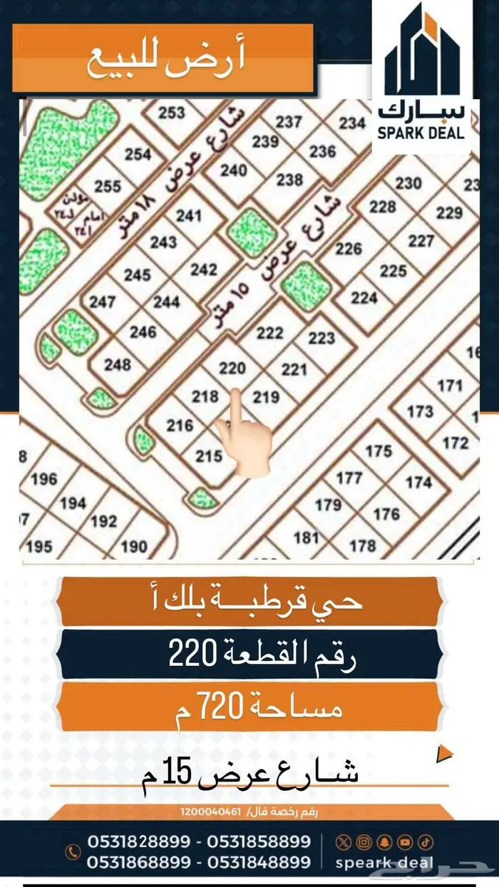 اراضي للبيع بجميع احياء عرعر الحدود الشمالية 15
