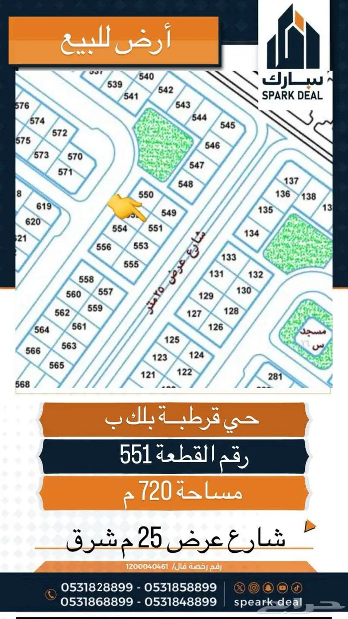 اراضي للبيع بجميع احياء عرعر الحدود الشمالية 18