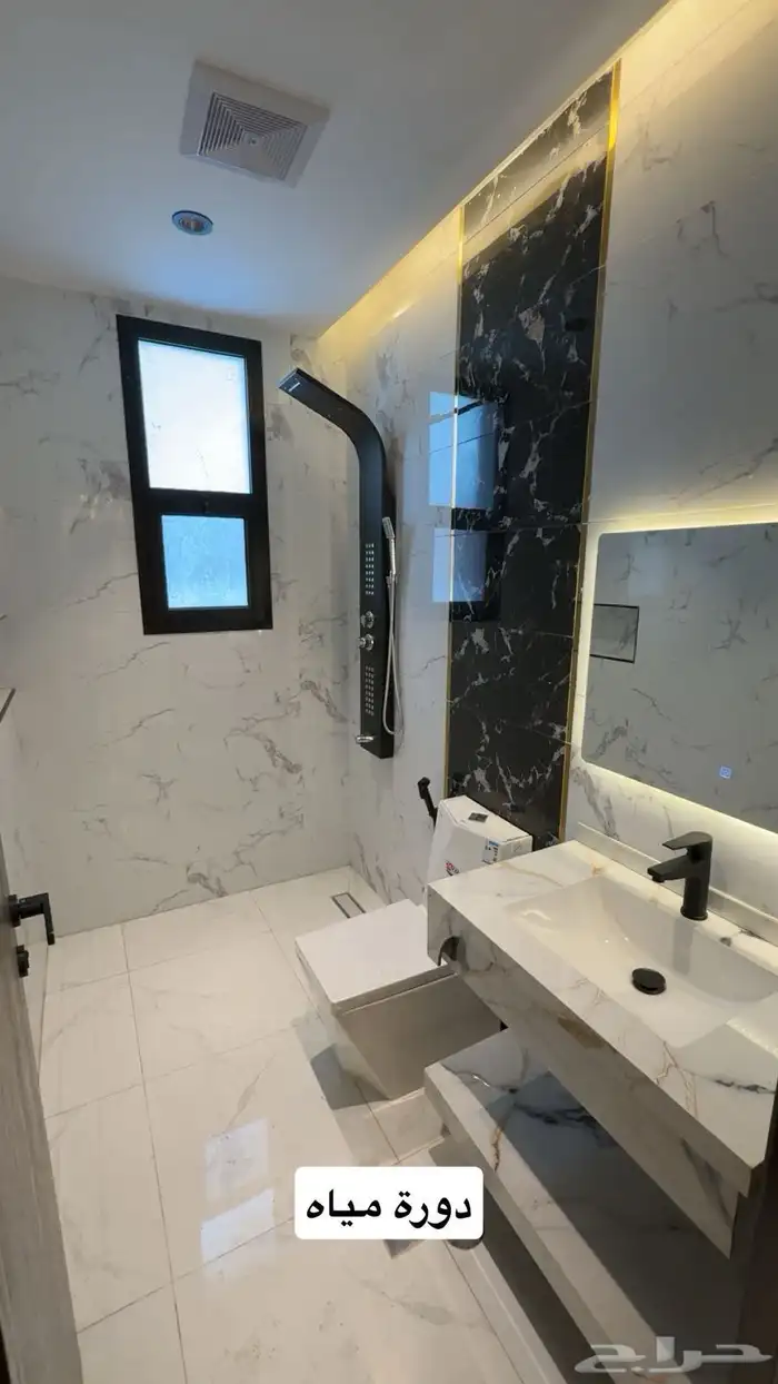 للايجار شقة جديدة 6 غرف واسعة مساحة 230 م 10