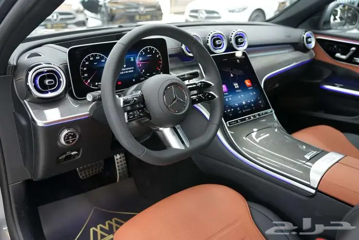 مرسيدس C 200 موديل 2026 أصفار خليجي رمادي فاتح جملي 8