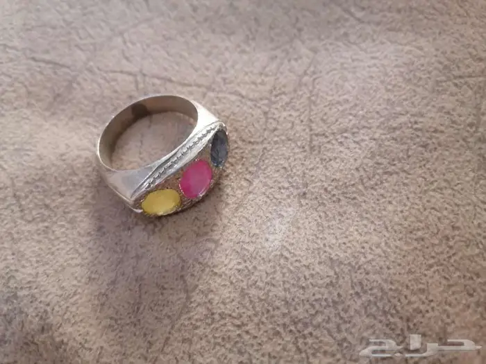 خاتم ياقوت أفريقي كرزي للبيع 0