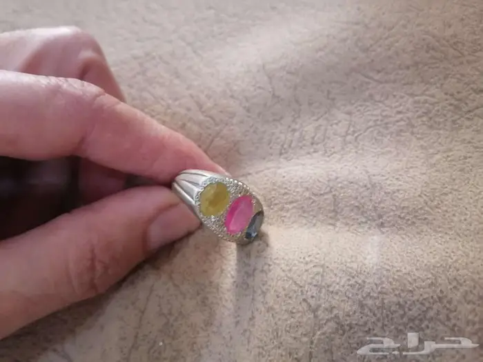 خاتم ياقوت أفريقي كرزي للبيع 1