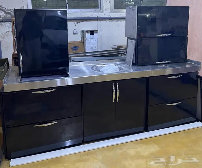 مطابخ مطبخ اسود للبيع بي 900 0