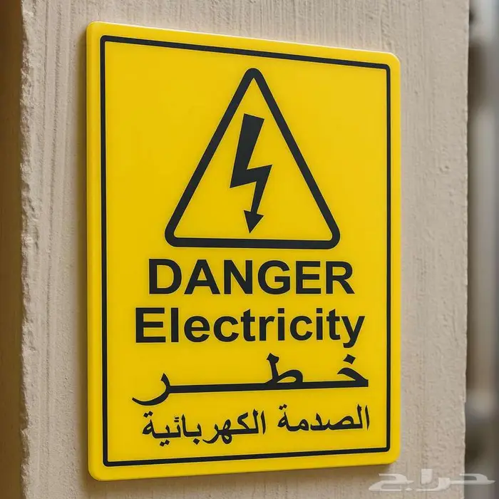 لوحات ارشادية وتحذيرية للسلامة ( بلاستيك مقوى سمك 2.5 مم ) 2