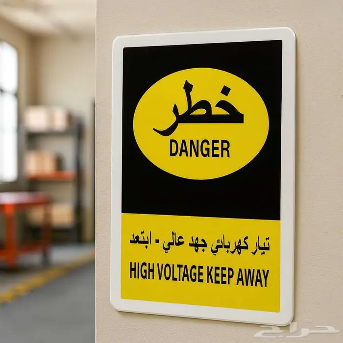 لوحات ارشادية وتحذيرية للسلامة ( بلاستيك مقوى سمك 2.5 مم ) 14
