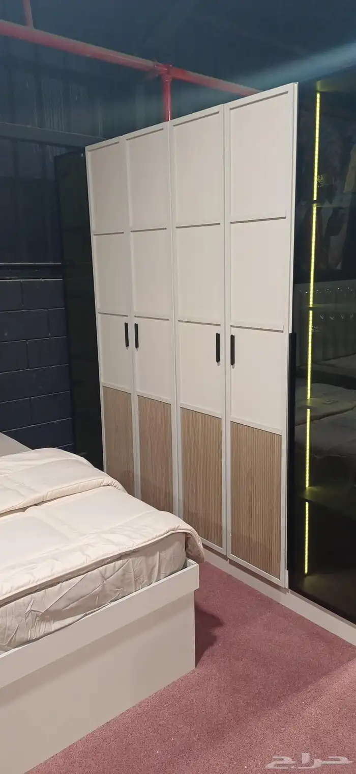 غرف نوم شباب سريرين غرف نوم شبابي سرير واحد جديده في الكرتون 0