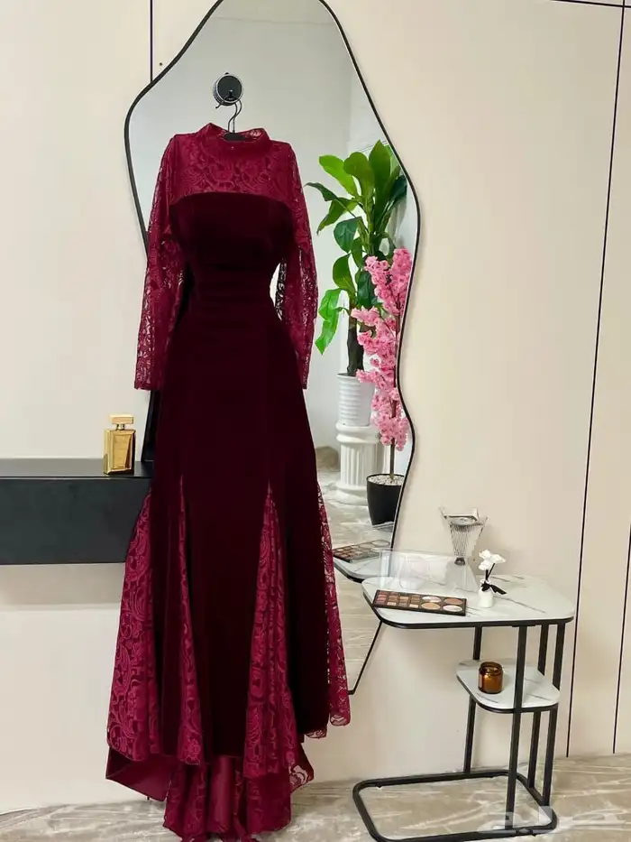 فستان مناسبات شتوي وصيفي نشحن لكافه مدن المملكة 13