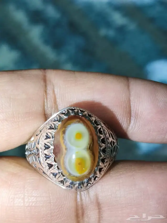 خاتم فضة سليماني هندي صياغة شاكري 7