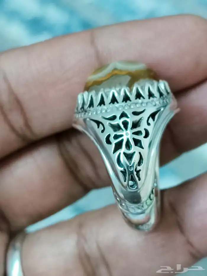 خاتم فضة سليماني هندي صياغة شاكري 10
