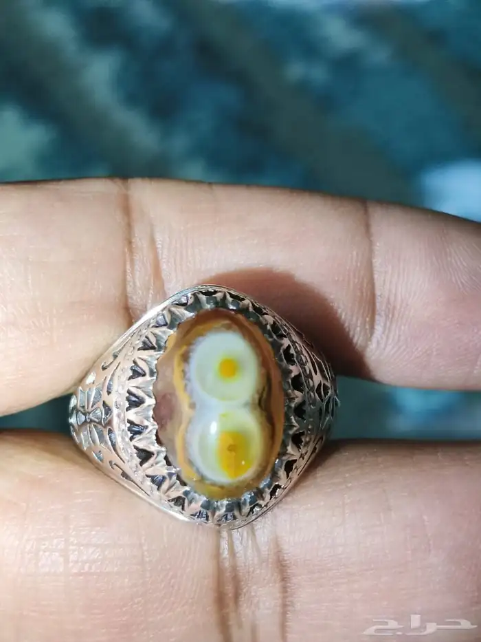 خاتم فضة سليماني هندي صياغة شاكري 8