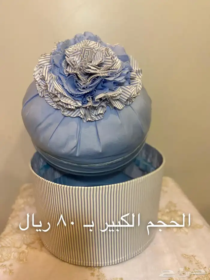 علب مغلفه بالقماش للهدايا والدبش 5