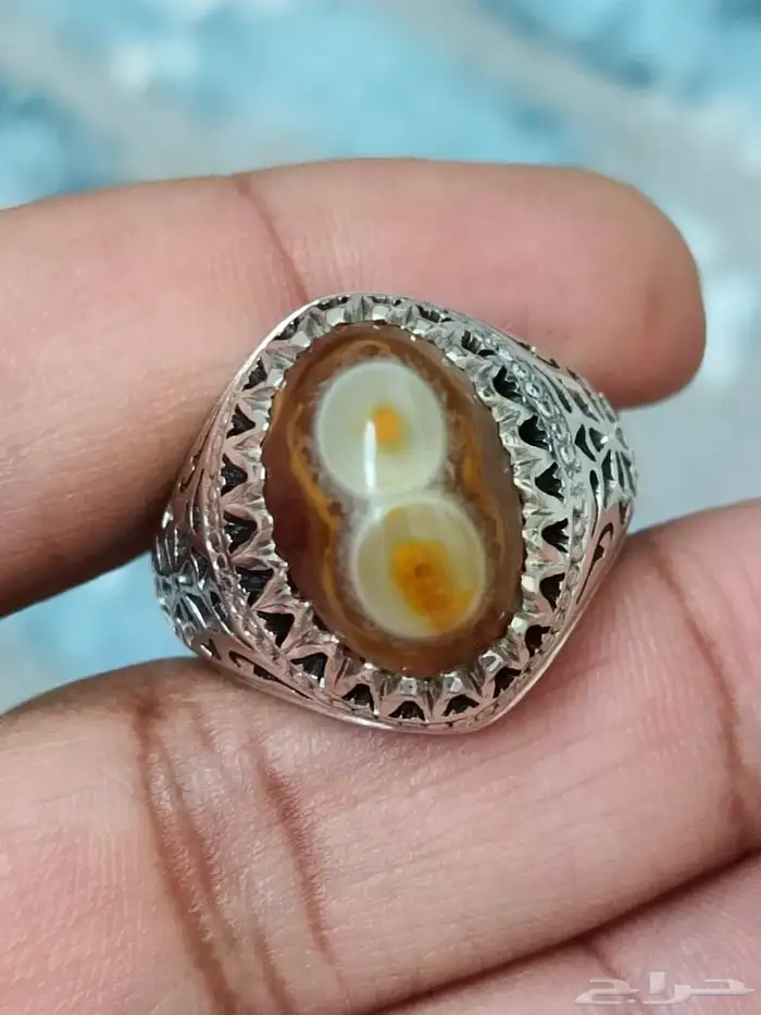 خاتم فضة سليماني هندي صياغة شاكري 2