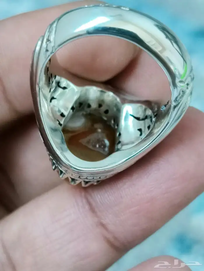 خاتم فضة سليماني هندي صياغة شاكري 3