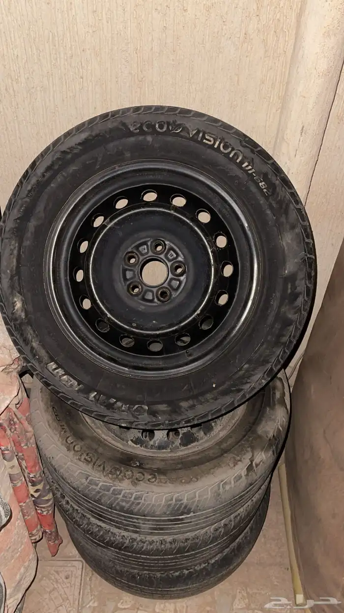 4 كفرات جنوط حديد مقاس 16   درجه اولى 0