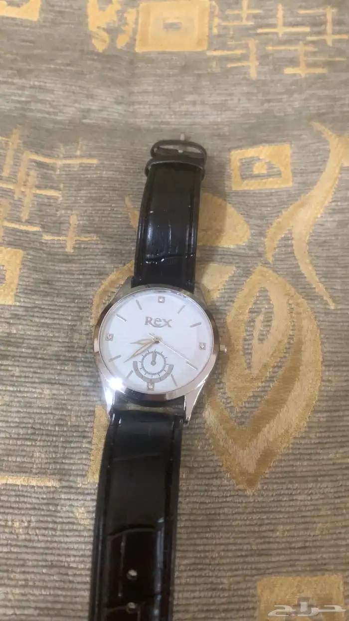 ساعة ريكس جلد أسود للبيع 2