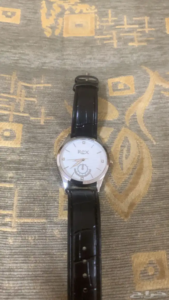 ساعة ريكس جلد أسود للبيع 0