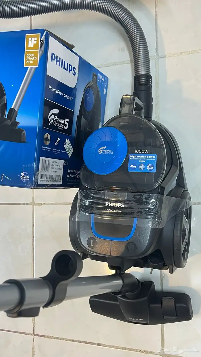 للبيع مكنسة فيلبس كهربائية بدون كيس 0