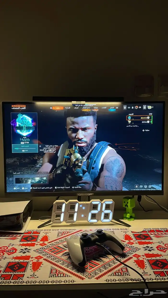 سيت اب شاشه قيمينق وكرسي قيمينق وطاولهK 0