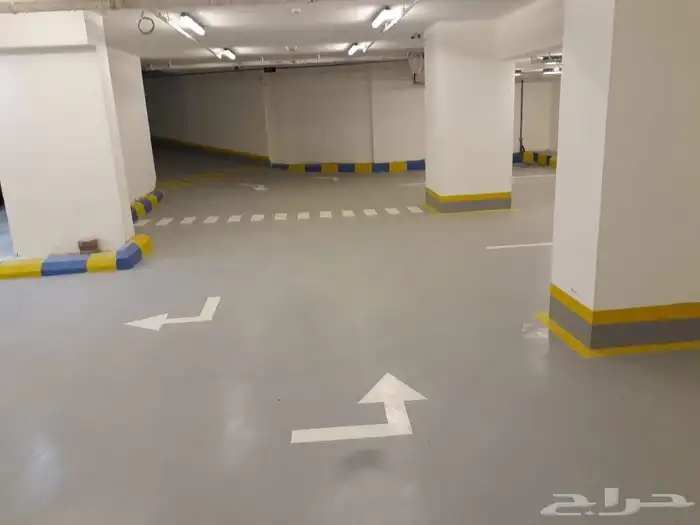 عزل مواقف السيارات بماده الابكسي مع التخطيط 2