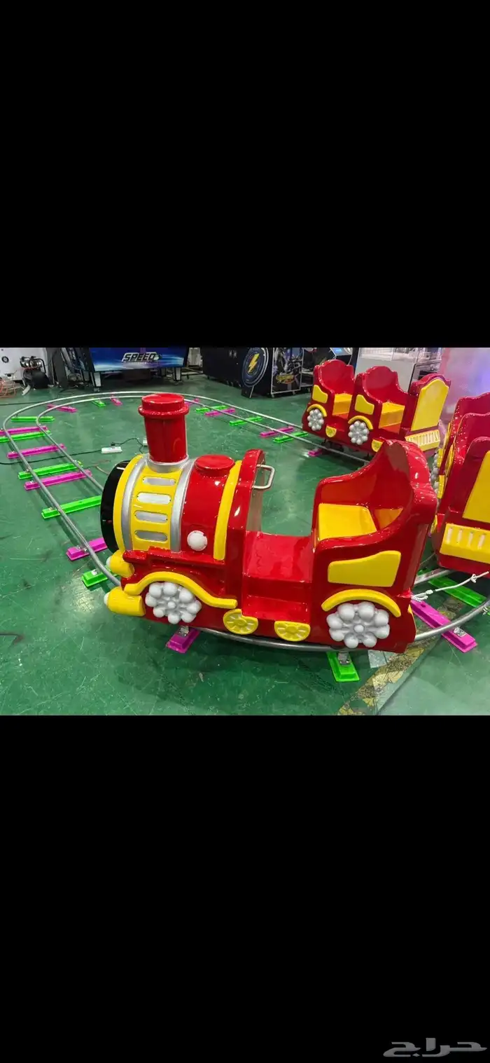 لعبة القطار تاجير العاب إلكترونية وزحاليق ونطيطات وايسكريم 0