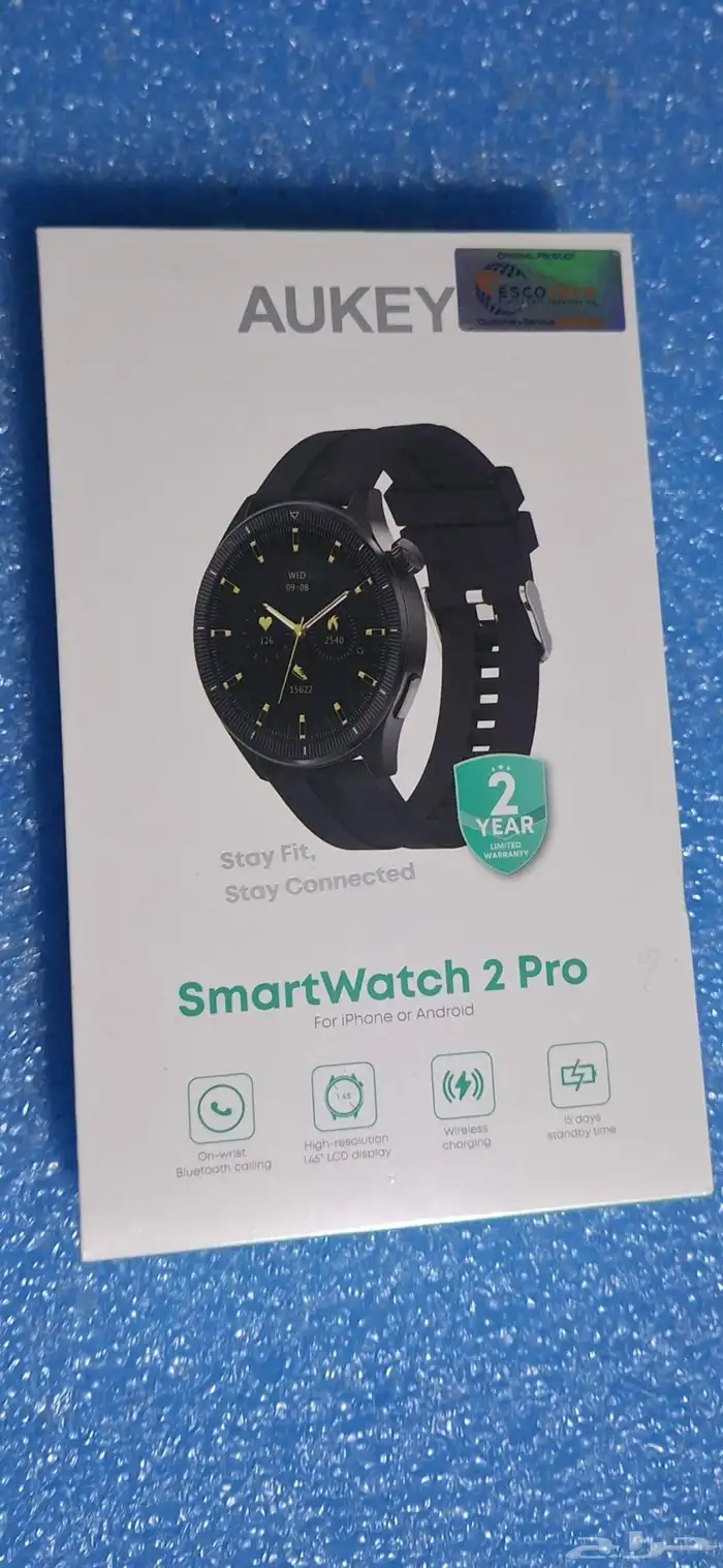 ساعة ذكيه نوع اكاي لون اسود جديد بكرتونه متبقي ثنتين فقط 0