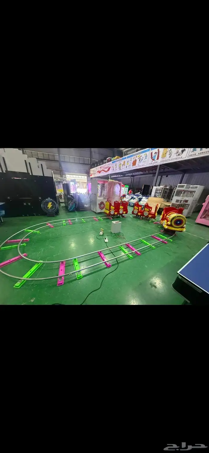 لعبة القطار تاجير العاب إلكترونية وزحاليق ونطيطات وايسكريم 3