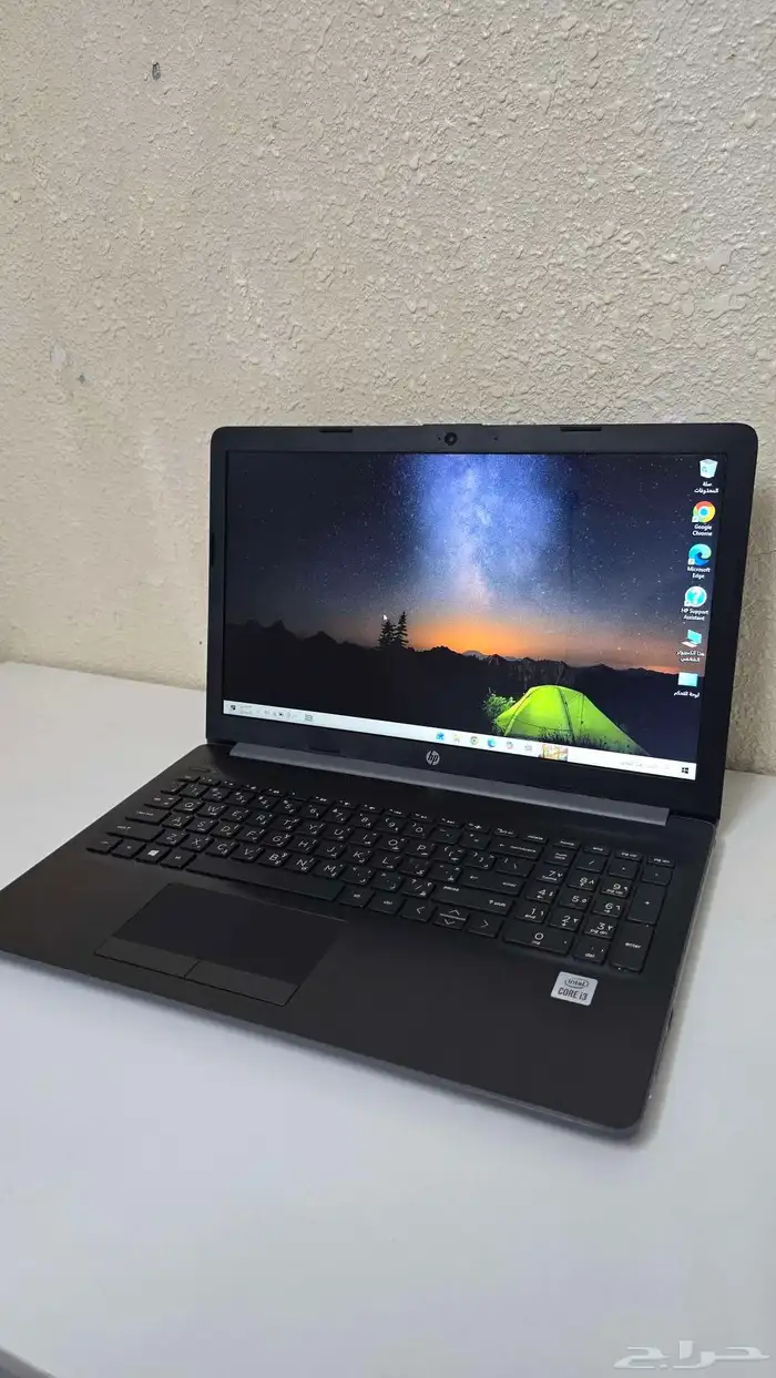 لابتوب hp مع شاحن أصلي نظيف 2