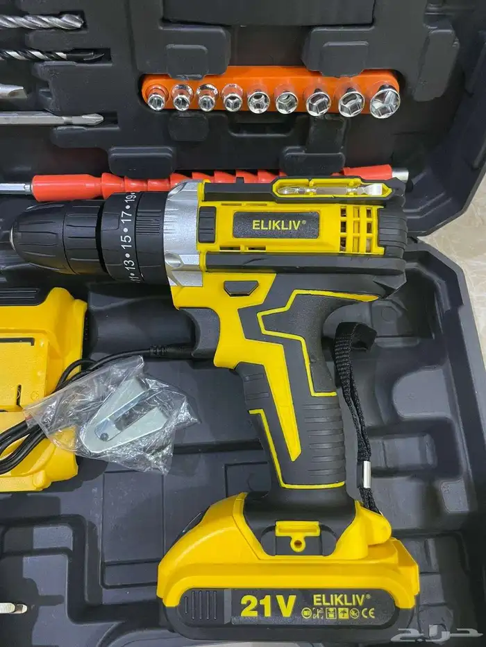 دريل لاسلكي وعدة 94 قطعة 0