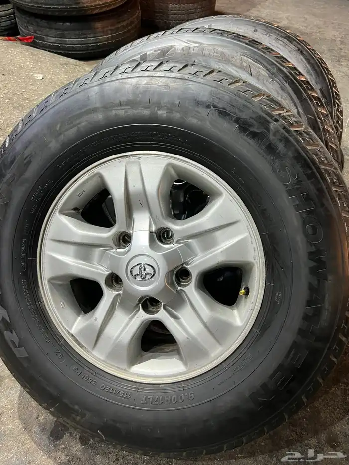 جنوط جيب لاند كروزر 2007 اصلي مع كفرات شاهين 900.17 ت23 6