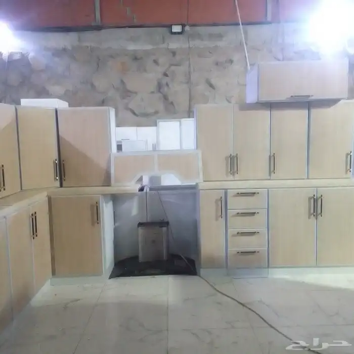 مطبخ مستعمل 8متر ونص واجهة جديد عرض 60 رخام صناعي 0