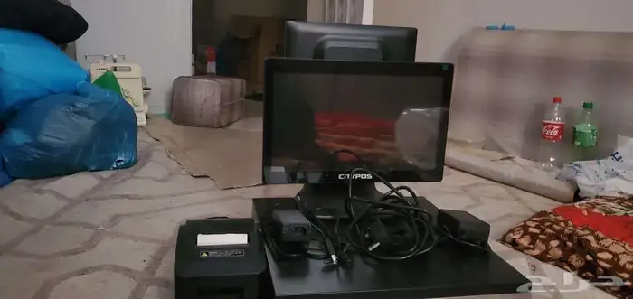 جهاز كاشير متكامل مع درج وطابعه مع كمرتين وجهازهم 0