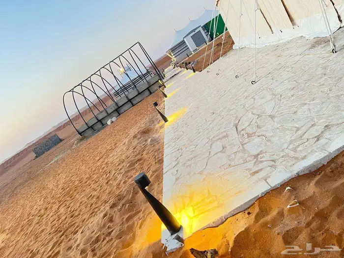 تجهيز مخيمات في مخطط الراجحي علا طريق الرين 23