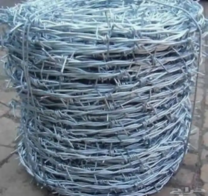 شبك مجلفن واخضر وسلك شائك وحلزوني 5