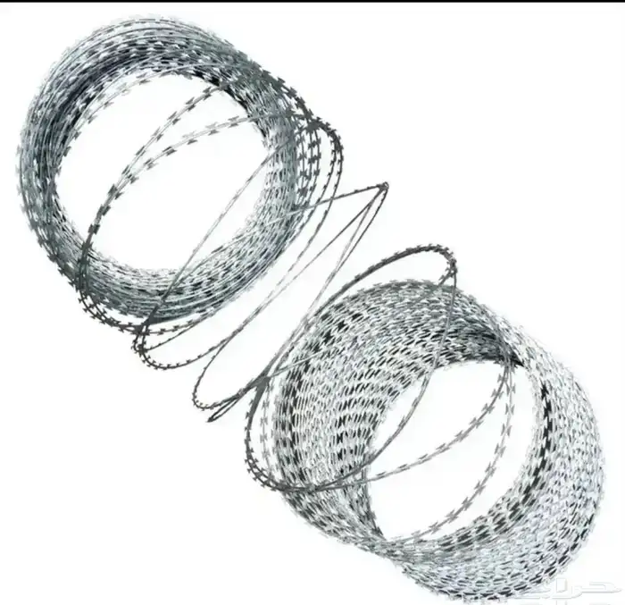 شبك مجلفن واخضر وسلك شائك وحلزوني 6