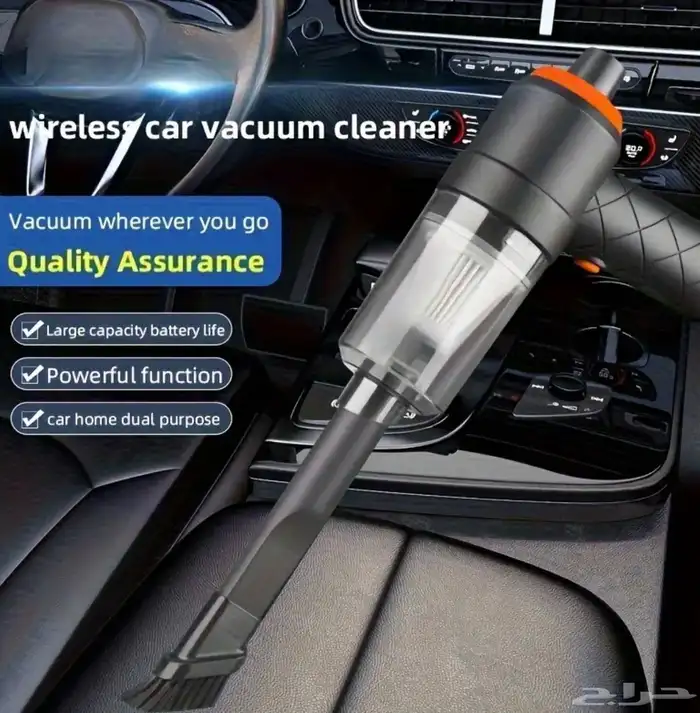 مكنسة سيارة لا سلكية مزودة بتقنية شفط قوية خفيفة الوزن 0