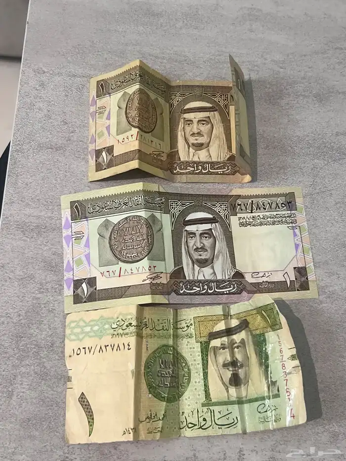 ريالين الملك فهد ريال الملك عبدالله توقيع أحمد الخليفي سوم 0