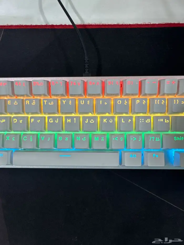 كيبورد قيمنق من شركة جلوريس عربي انجليزي 5