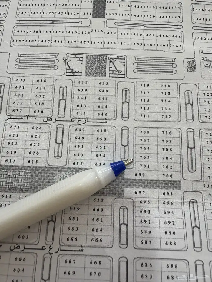 للبيع ارض سكني حي اليرموك مساحه 660 0