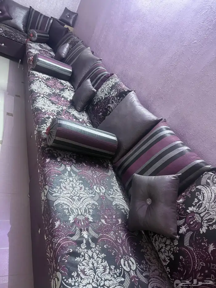 كنب مقاس 4 6 مع الستارة 2