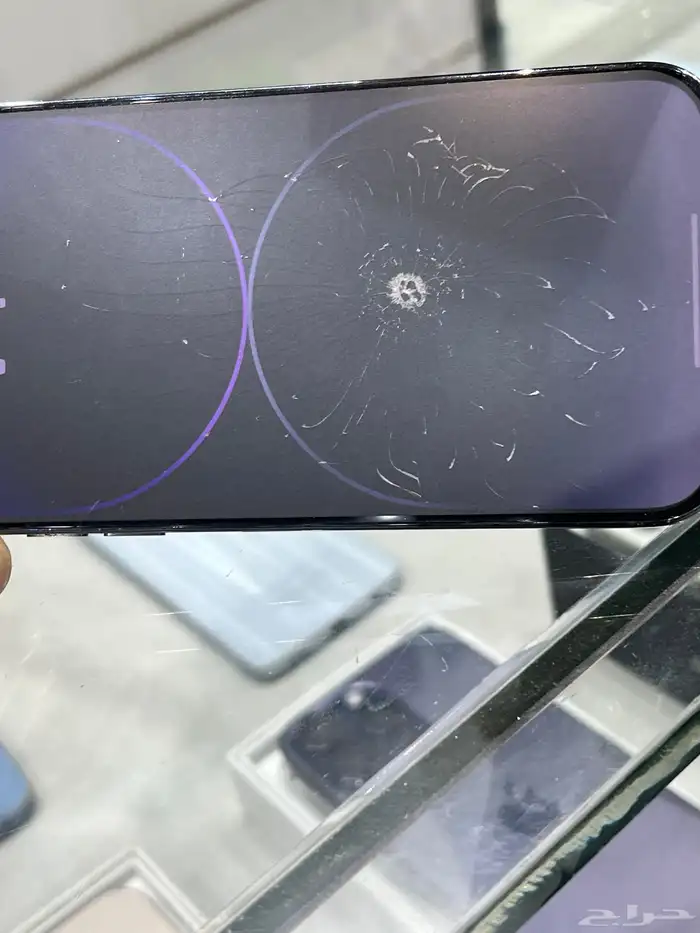 ايفون 14 برو ماكس للبيع يوجد كسر بل شاشته نسيت البطاريه 85 5